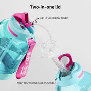 LHHW 2-IN-1 Lid 1.5L Large Capacity Water Bottle